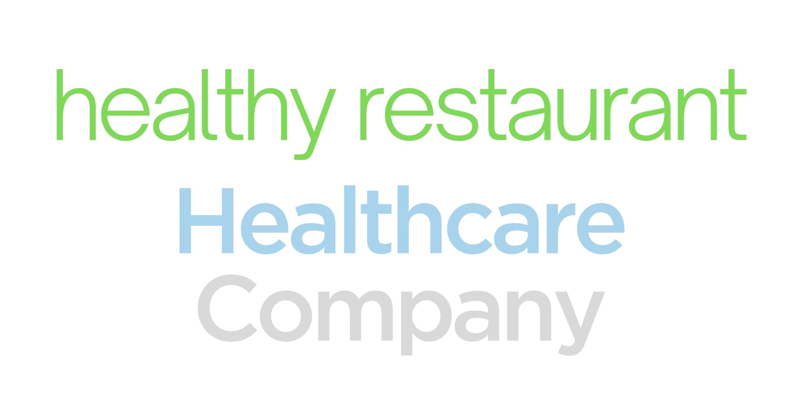 Healthy Restaurant. Healthcare Company